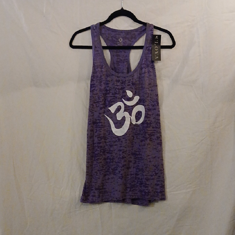 Women's Purple Om Yoga Tank Top